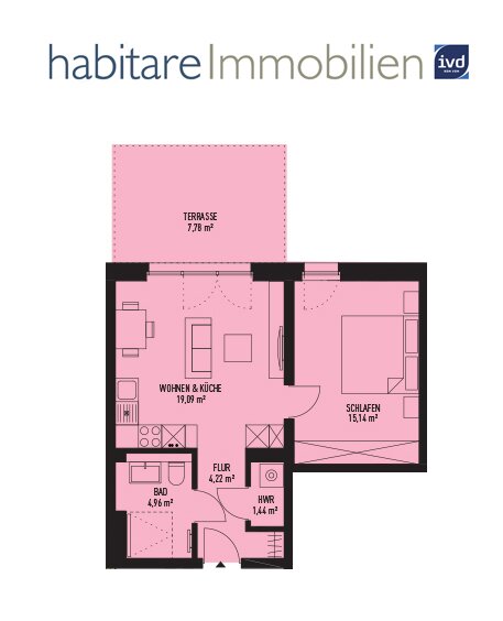 Sehr schöne Aufteilung